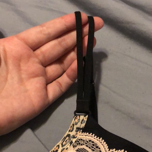 Black Very Sexy Push-Up with Light Pink Lace Overlay - Picture 4 of 5